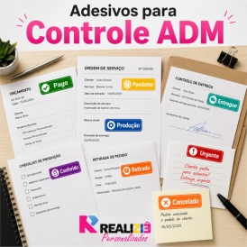 120 ADESIVOS PARA ORGANIZAÇÃO DE DOCS E PAG – 4,5 x 1,4 CM
