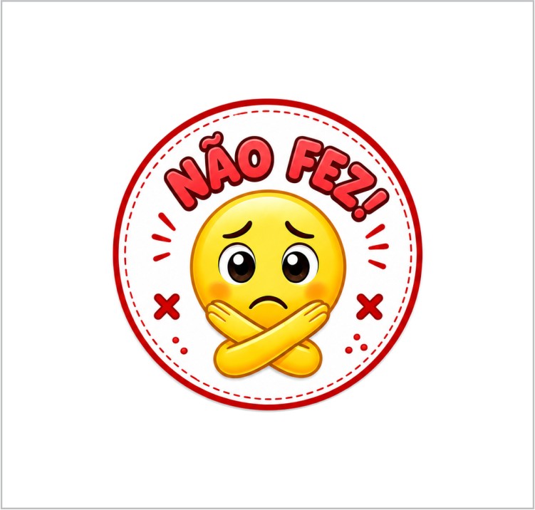 ? KIT 100 ADESIVOS DE INCENTIVO – “MUITO BEM” E “NÃO FEZ” –